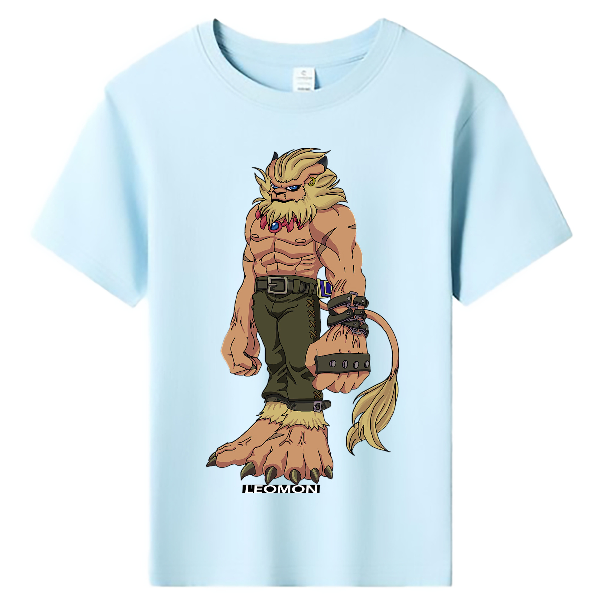 （画像用） Digimon デジタルモンスター/デジモン 綿100％キッズTシャツ（フロントプリント）